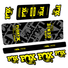 Fox Float X Genie Pegatinas en vinilo adhesivo Amortiguador