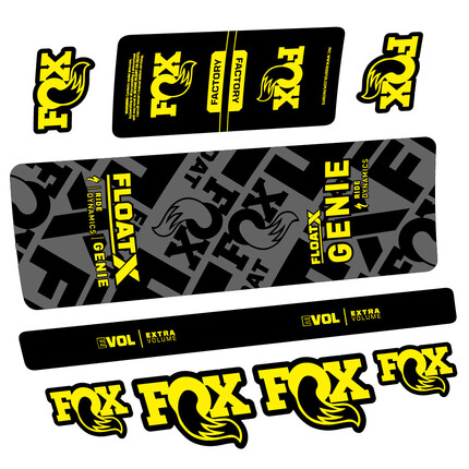 Pegatinas para Amortiguador Fox Float X Genie en vinilo adhesivo stickers graphics calcas adesivi autocollants