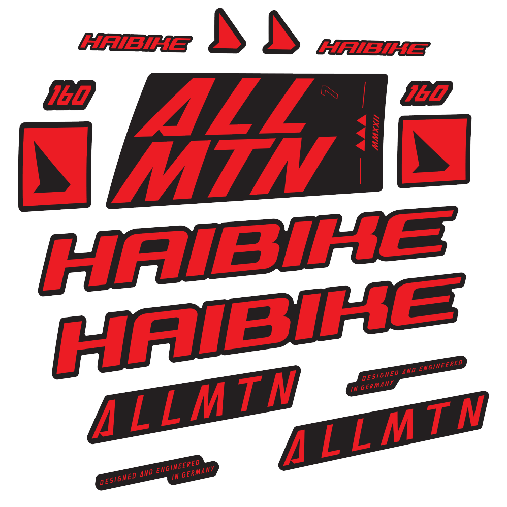 Haibike Allmtn 7 2022 Pegatinas en vinilo adhesivo Cuadro