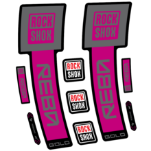 Rock Shox Reba Gold Pegatinas en vinilo adhesivo Horquilla