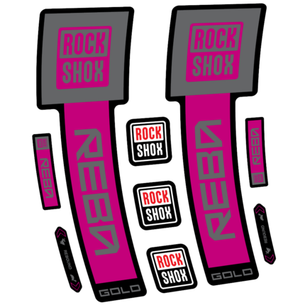 Pegatinas para Horquilla Rock Shox Reba Gold en vinilo adhesivo stickers graphics calcas adesivi autocollants