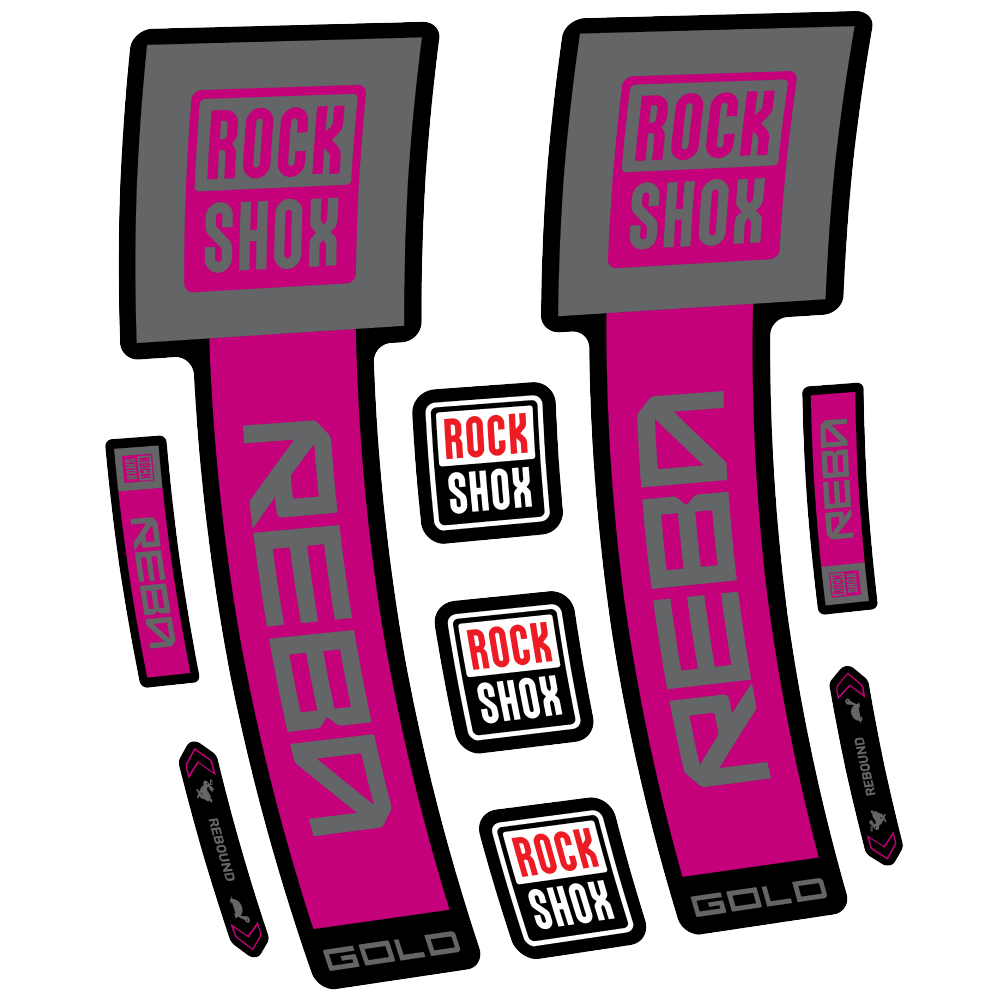 Rock Shox Reba Gold Pegatinas en vinilo adhesivo Horquilla