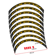 Pegatinas en vinilo adhesivo Compatibles con Llantas de Carretera Fulcrum Perfil 40mm Freno de Disco