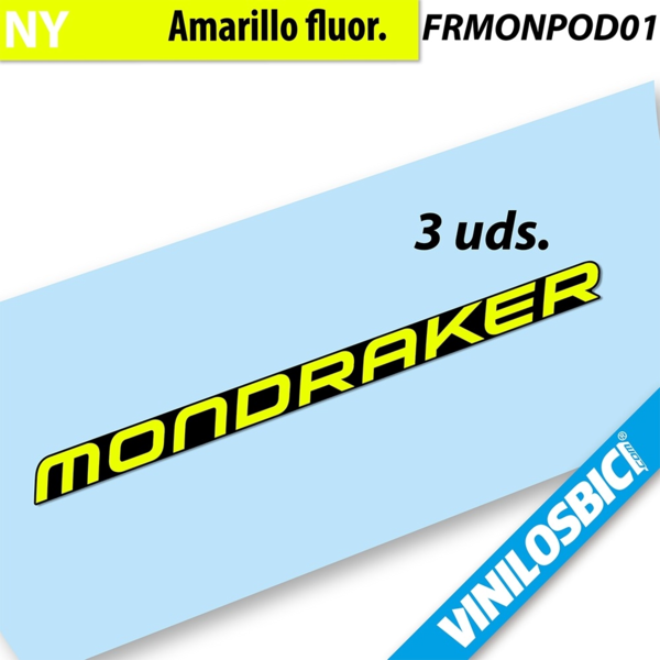 Mondraker 2021, Pegatinas vinilo adhesivo cuadro (6)