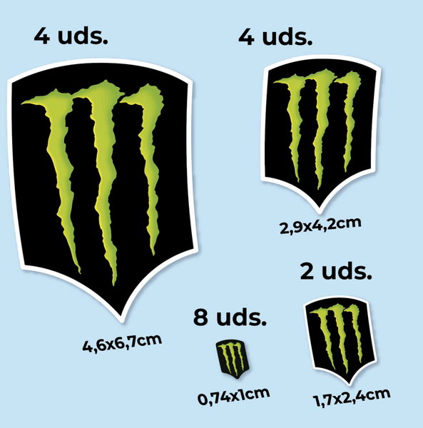 Monster Energy Pegatinas en vinilo adhesivo Logo