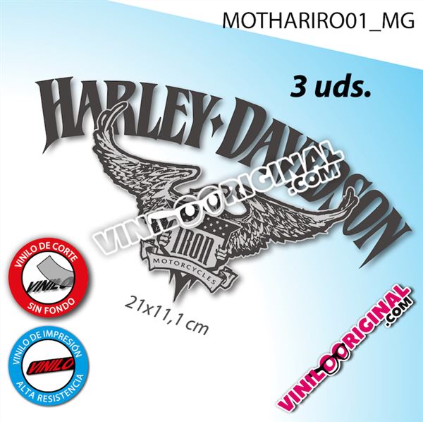 Harley Davidson Iron, vinilos adhesivos