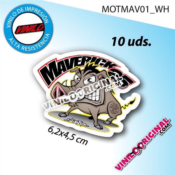 Moto, vinilos adhesivos Maverick 25