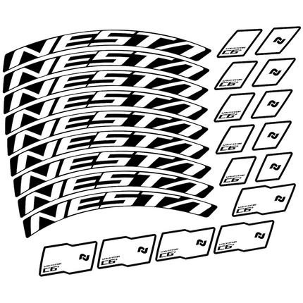 Pegatinas para Llantas Nesta Vastator C6 29 en vinilo adhesivo stickers graphics calcas adesivi autocollants
