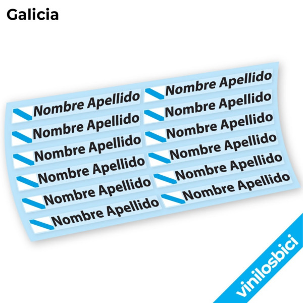 Nombre+Bandera Pegatinas en vinilo adhesivo (19)