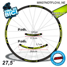 Notubes ZTR Flow MK3, Vinilos adhesivos llanta 27,5"