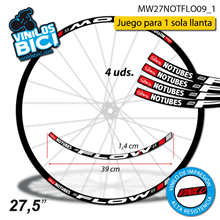 Notubes ZTR Flowex 27,5" Vinilos (Para una sola llanta)
