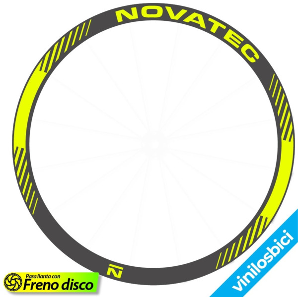 Novatec R3 Disc Pegatinas en vinilo adhesivo llanta (27)