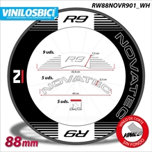 Novatec vinilos para llanta perfil 50mm