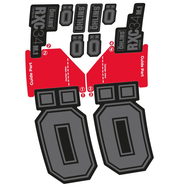 Ohlins RXC 34 M.1 Carbon Pegatinas en vinilo adhesivo Horquilla (7)
