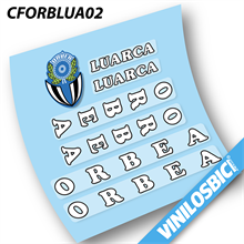 Orbea Luarca, pegatinas en vinilo adhesivo bici clásica