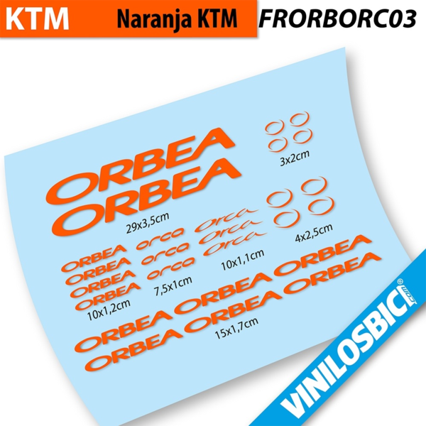 Orbea Orca Pegatinas en vinilo adhesivo Cuadro (8)
