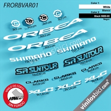 Orbea, Shimano, SRSuntour, Clarks, XLC vinilos adhesivos