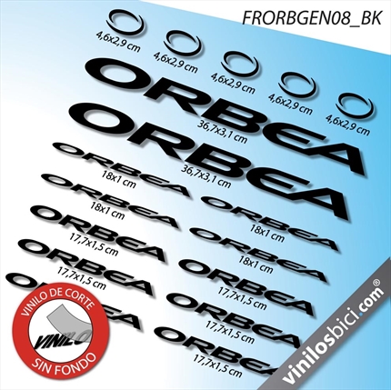 Orbea vinilos adhesivos para cuadro