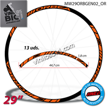 Orbea, vinilos adhesivos para llanta 29