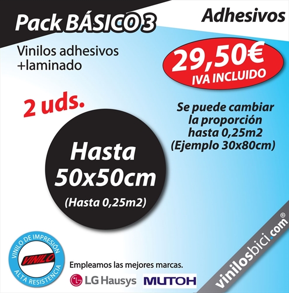 Pack BÁSICO 3 logo personalizado