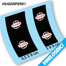 Bujes con tu logo, pegatinas en vinilo adhesivo