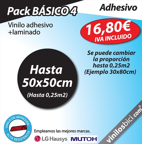 Pack BÁSICO 3 logo personalizado (Se debe subir la imagen lista para imprimir)