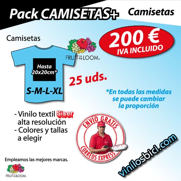 Pack CAMISETAS+