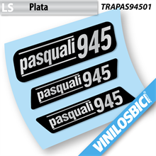 Pasquali 945, pegatinas vinilo adhesivo para tractor