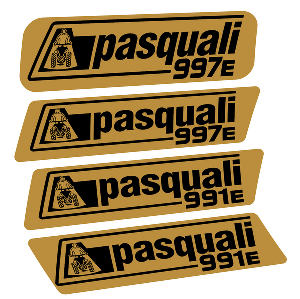 Pasquali 997E Pegatinas en vinilo adhesivo Tractor