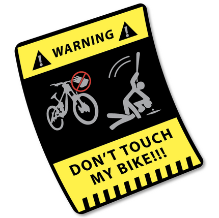 ▷▷🥇Pegatinas don't touch my bike!!! en vinilo 🥇 ✅