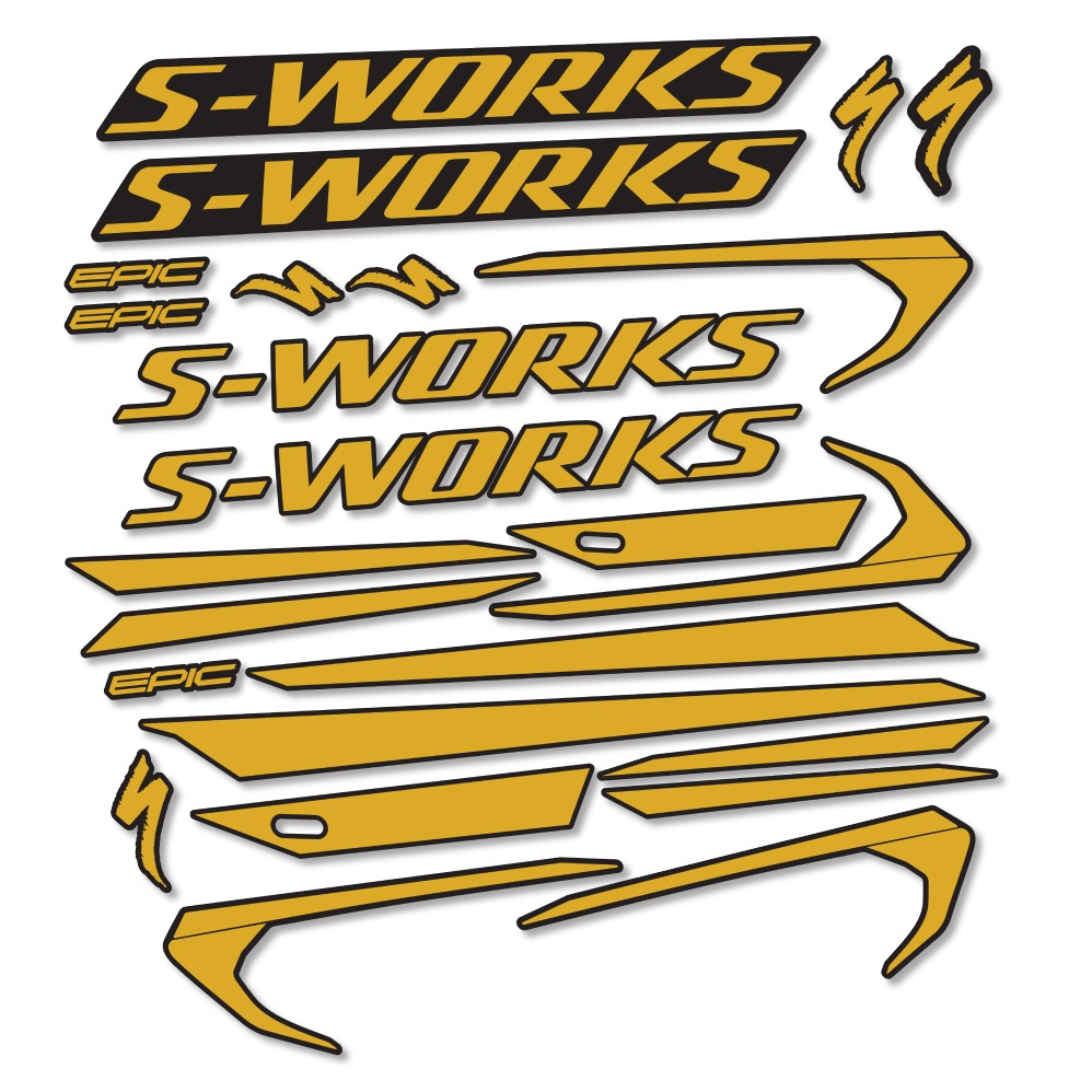Pegatinas en vinilo adhesivo compatibles con Cuadro Specialized Epic S-Works 2018 (1)
