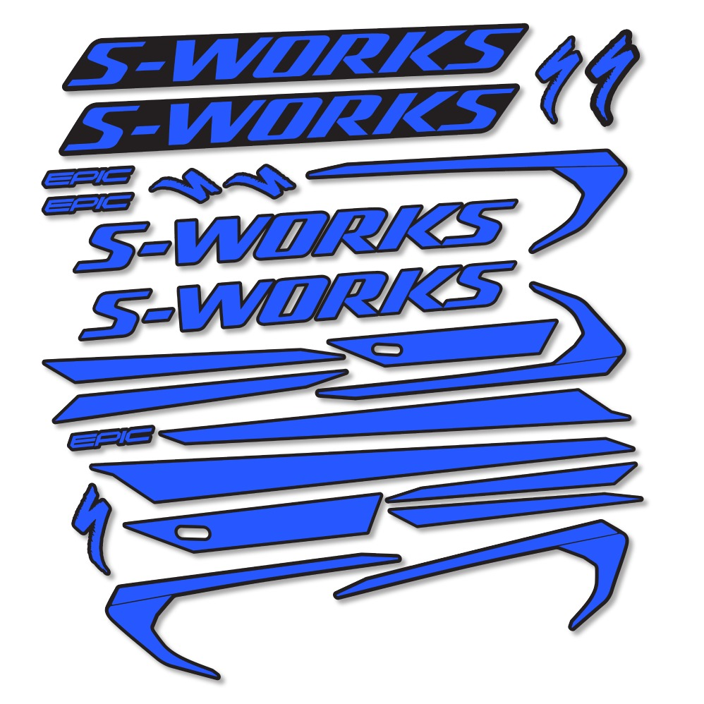 Pegatinas en vinilo adhesivo compatibles con Cuadro Specialized Epic S-Works 2018 (5)