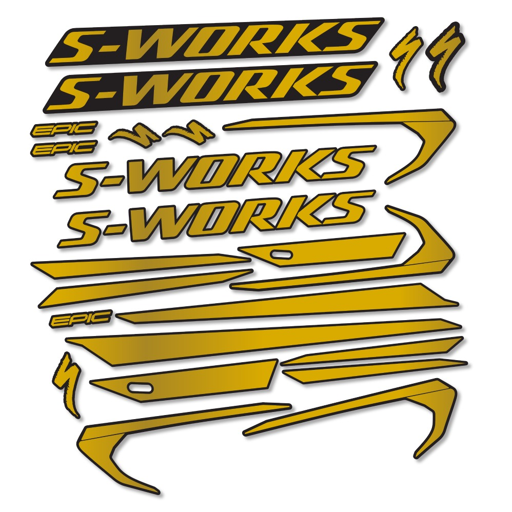 Pegatinas en vinilo adhesivo compatibles con Cuadro Specialized Epic S-Works 2018 (13)