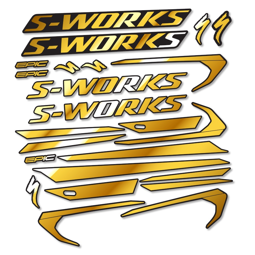 Pegatinas en vinilo adhesivo compatibles con Cuadro Specialized Epic S-Works 2018 (14)