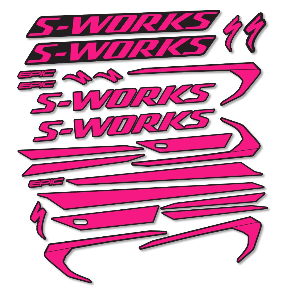 Pegatinas en vinilo adhesivo compatibles con Cuadro Specialized Epic S-Works 2018 (21)