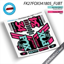 Pegatinas Fox 34 2018, Vinilos adhesivos