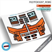 Pegatinas Fox 32 2018, Vinilos adhesivos