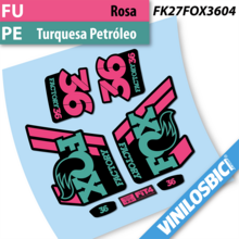 Pegatinas Fox 36 2018, Vinilos adhesivos