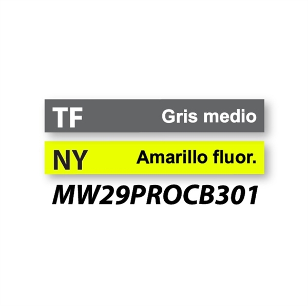  (TFNY (Gris medio+Amarillo fluor.))