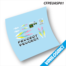 Peugeot 1960 pegatinas en vinilo adhesivo bici clásica