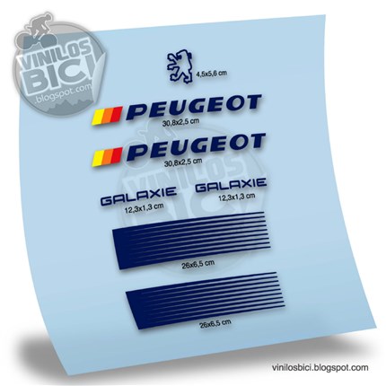 ▷Pegatinas Bicicleta Clásica Peugeot Galaxie