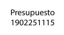 Presupuesto 1902251115