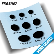 Piezas para cuadro, pegatinas vinilo adhesivo picadas