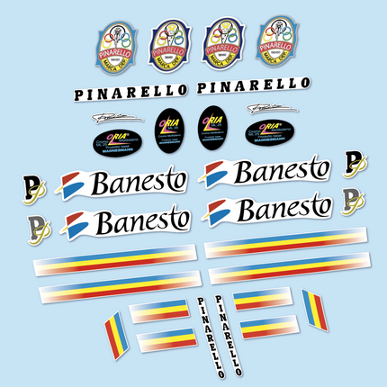 ▷▷Pegatinas Bicicleta Clásica Pinarello Banesto Indurain