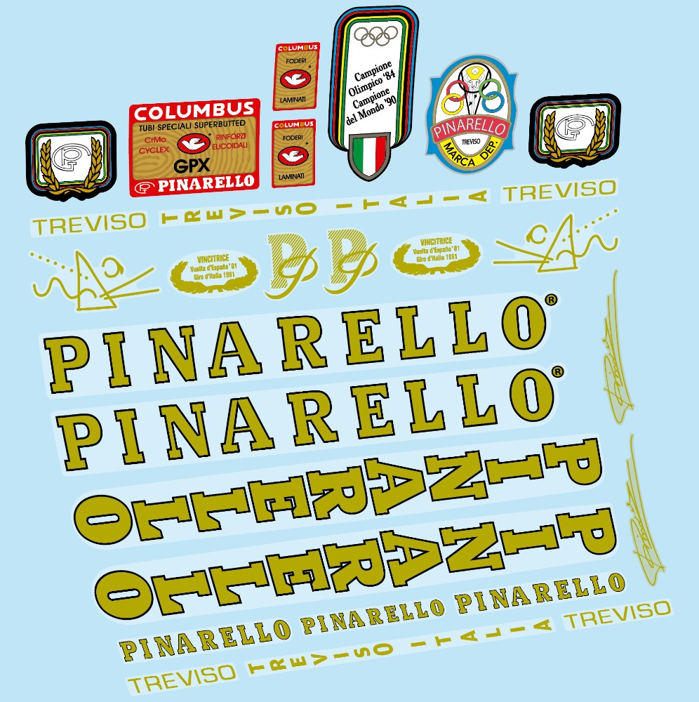Pinarello Treviso Pegatinas en vinilo adhesivo Bici Clásica (1)