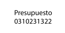 Presupuesto 0310231322