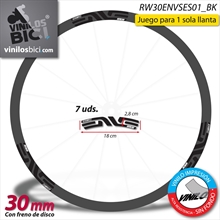Enve pegatinas vinilo adhesivo llanta perfil 30mm (Freno disco)