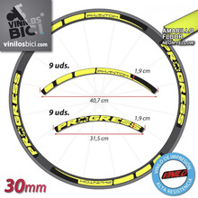Progress Phantom 30 mm Pegatinas vinilo adhesivos Llanta Carretera