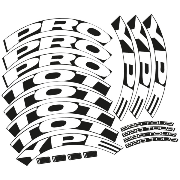 Proto. Pro Tour Disc diseño personalizado perfil 50 Pegatinas en vinilo adhesivo Llantas Carretera (6)