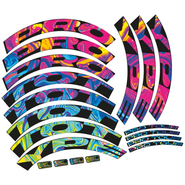 Proto. Pro Tour Disc diseño personalizado perfil 50 Pegatinas en vinilo adhesivo Llantas Carretera (17)
